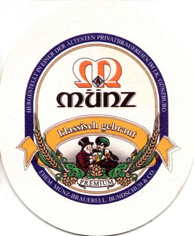 günzburg gz-by münz sofo1ab (215-oval-klassisch gebraut)